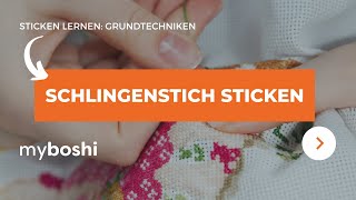 Schlingenstich sticken | myboshi