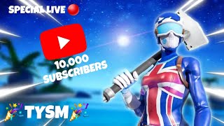 🎉 WE HIT 10,000 SUBSCRIBERS 🎉 SPECIAL LIVE 🔴 #fortnite #youtube #live #gaming #recommended