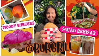 Rang Virange Burger Ka Magic!😋🍔 Burgrill- The King of Burgers!!❤️ #hungry2birds