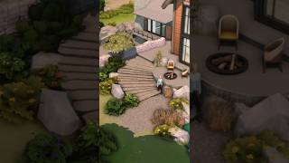 How to build Curved stone steps in The Sims 4 #sims4 #thesims4 #shorts