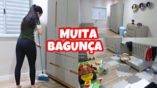 ESTAVA UMA BAGUNÇA 🤮 + ORGANIZEI O QUARTO DO BABY + MUDEI TUDO DE LUGAR + FICOU LINDO 😱