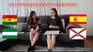 ESPAÑA - Logroño  VS   BOLIVIA- Santa cruz  ( diferencias Palabras)