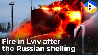 It took more than half a day to extinguish the fire that started in Lviv after the russian shelling