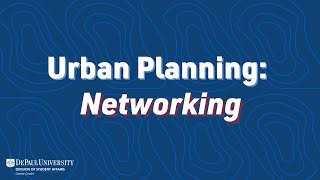 Urban Planning: Networking