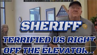 SHERIFF TERRIFIED Us Off The Elevator Union County SC. Courthouse