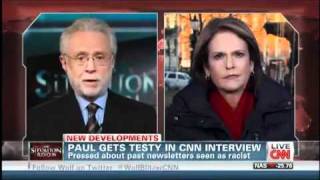 Ron Paul LEAVES During CNN Interview!