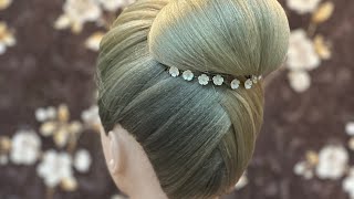 Elegant chignon bun. #highbun #bride #goviral #bride