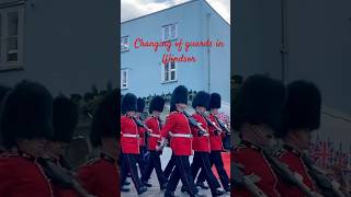 WINDSOR CASTLE GUARD King's Colour Squadron Royal Air Force with Central Band of the Royal Air Force