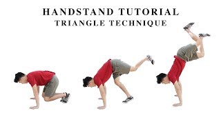 HANDSTAND TUTORIAL I Triangle Technique  *with BAHASA INDONESIA SUBTITLE*