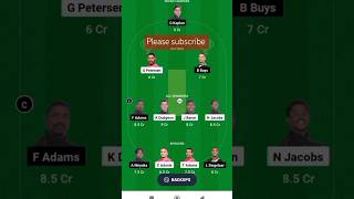 South Africa Boland T10 🏏🏆 league PR vs NTR #dream11fantasyteam #fantasydreamteam #dream11 #cricket