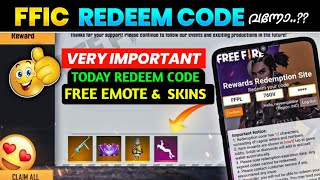 NEW REDEEM CODE FREE FIRE MALAYALAM 🔴 | FREE GUNCRATE & FREE PET 😍 |FFIC REDEEM CODE|FF EVENT