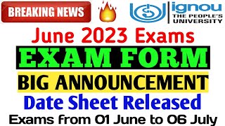 {Breaking News} Exam Form & Date Sheet released for June 2023 Exams Big Announcement By TIPS GURU