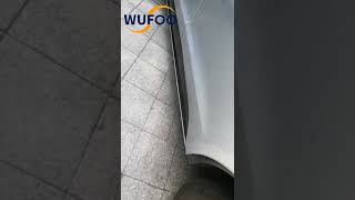 The test video of electric side step for Geely