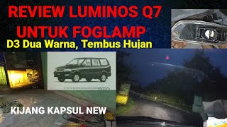 Review Luminos Q7 tembus hujan pada Kijang Kapsul