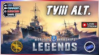 World of Warships: Legends ⚓️ - 🔴 Live treino de linhas alternativas recentes