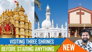 MANDIR MASJID CHURCH VISIT B4 STARTING ANYTHING NEW | SIDDHIVINAYAK TEMPLE | HAAJIALI DARGAH |CHURCH