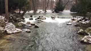 Munich English Garden In Winter Snow #munich #germany #bavaria