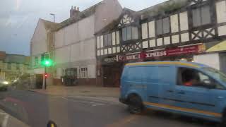 On board Borders Buses service 477 over the Tweed Bridge  at Berwick, 1035/1725 Wed 23 Oct 24.