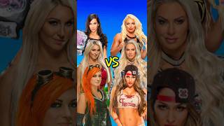 Mandy Rose, Maryse, Nikki Bella VS Charlotte Flair, AJ Lee, Becky Lynch 👿 #comparison