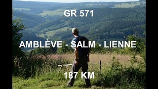 GR 571 AMBLÈVE-SALM-LIENNE (B) 187 km