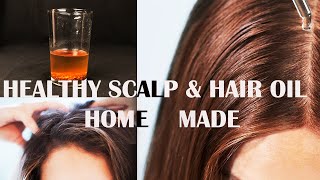 Home Made Healthy Scalp and Hair oil  #hairoil #scalptreatment #organicoil #shorts