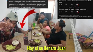 Por comer en el mismo plato dicen Q Juan se come las sobras ahora comeremos separados pero juntos😱