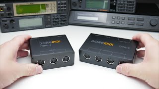 DOREMiDi THRU-3 and THRU-6 to connect DOS Retro Gaming PC with MIDI Modules