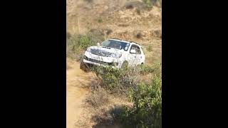 Endeavour and Fortuner doing off roading