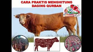 Cara Praktis Menghitung Daging Qurban II Sapi Qurban II Blitar Jawa Timur