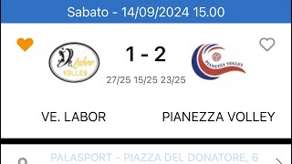 Coppa Piemonte 2024-2025    1°Turno Ve.Labor - Pianezza