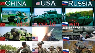 CHINA VS USA VS RUSSIA :Who Has The Better Military ? military power comparison 2024