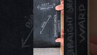 Straight grain, cross grain, weft and warp explain #sewing101 #sewingtips #sewingforbeginners