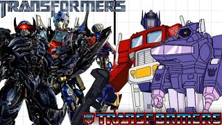 Transformers comparison. Movies/G1.