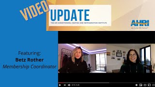 AHRI Video Update: Betz Rother, Membership