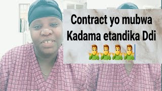 Contract yo mubwa Kadama Etandika Ddi🤷‍♂️🤷‍♂️ Ela Ekoma Ddi