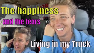 First few days living in my truck | The happiness and the tears living in my truck