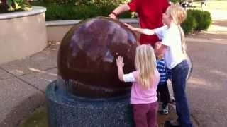 Ball fountain in Kirkwood, MO