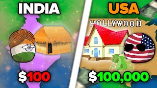 Comparison of Countryballs Average Real Estate Prices | Countryballs Animation