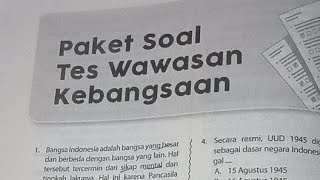 Tes Wawasan Kebangsaan Cpns 2024