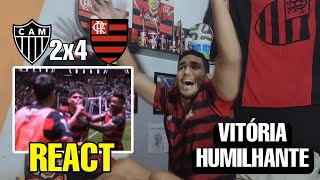 REACT ATLÉTICO-MG 2 X 4 FLAMENGO MELHORES MOMENTOS BRASILEIRÃO 2024