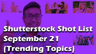 Shuttterstock Trending topic list September 2021: (Global) | Hindi