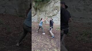 #shorts fight choreography with dussack #fightchoreography #fencing #historicalfencing #langesmesser