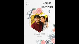 VARUN  weds  VARSHINI  LIVE