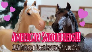 !NEW! Schleich Review & Unboxing 2020 American Saddlebred Family || Schleich Horses 2020 ||