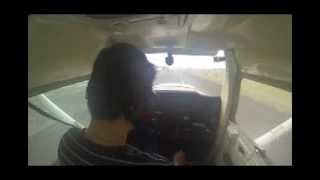 my 1st solo flight. Student Pilot