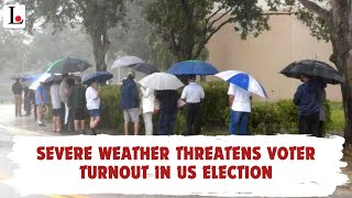 Severe Weather Threatens Voter Turnout In Battleground States In US Election: