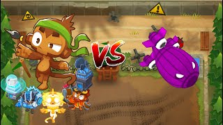 God Boosted Quick Shots Dart Monkey vs Round 100 BTD6