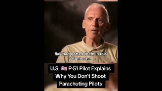 Pilots Don't shoot down parachuting pilots. #history #ww2 #shortvideo