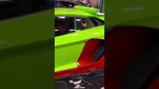 STRADMAN’s Lamborghini Aventador wrapping live on SEMA 2022 #shorts #lamborghini #supercars