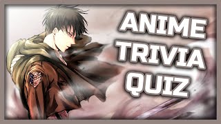 Anime Trivia Quiz - 33 Questions [EASY]